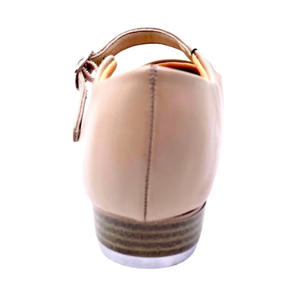 Girls Mary Jane Tap Shoes Tan Buckle Dance Class Recital Stage New Performance